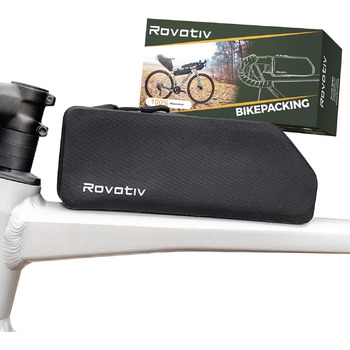 Сумка на верхню трубу велосипеда Rovativ Bikepacking 0,8 літра 100 водонепроникна накручується та водонепроникна Gravel Bike