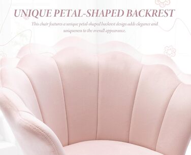 Оксамитове крісло для вітальні, крісло для туалетного столика із золотою основою, м&39який квітковий візерунок, крісло-шезлонг, крісло-реклайнер для вітальні/спальні, світло-рожевий