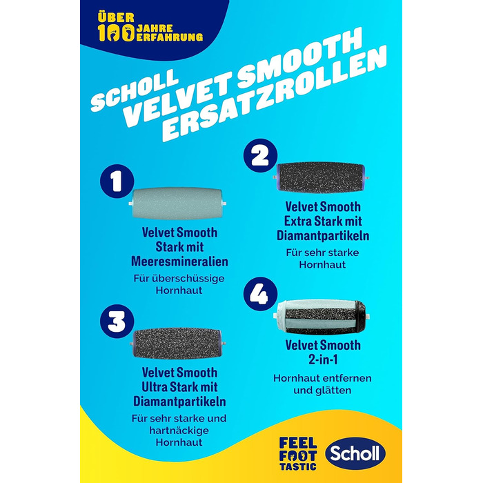 Електричний засіб для видалення мозолів Scholl Velvet Smooth Pro - Для видалення мозолів на вологих і сухих ногах - Перезаряджається - 1 пристрій зарядна станція
