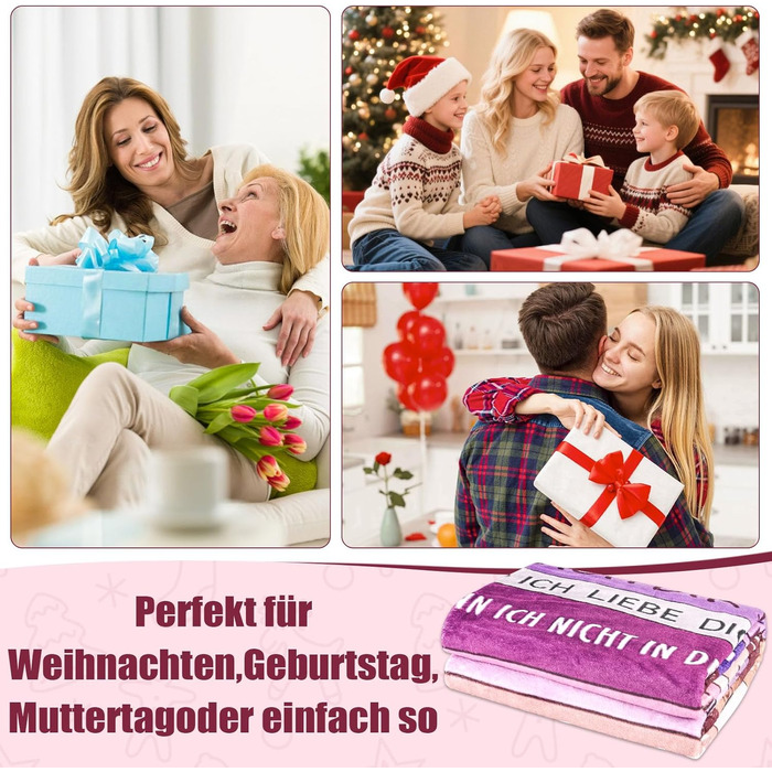 Подарунок для мами, ультрам&39яка фланелева ковдра 150200 см з друкованими благословеннями, м&39яка ковдра як подарунок на Різдво, день народження або День матері