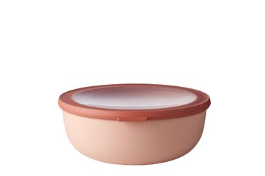 Кругла багатошарова чаша Mepal Cirqula Nordic Blush об&39єм 2250 мл зі знімною кришкою ударостійкий матеріал герметична підходить для глибокого заморожування можна мити в посудомийній машині 2250 мл Nordic Blush