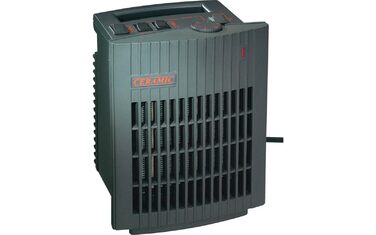 Керамічний вентилятор-обігрівач BERGER, макс. 1500 Вт Тихий портативний обігрівач для кемпінгу, майстерні, офісу, ванної кімнати Невеликий вентилятор-обігрівач з 2 рівнями потужності Енергозберігаючий та безпечний