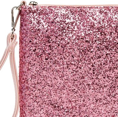 Каспер TA341 велике жіноче клатч XL з блискітками та паєтками для вечірок з ручкою, колір рожевий, розмір універсальний