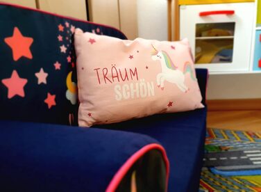 Дитяча затишна подушка з єдинорогом/напис - Trum Schn - Д/Ш/В прибл. 40 x 13 x 23 см, 100 бавовна, 24