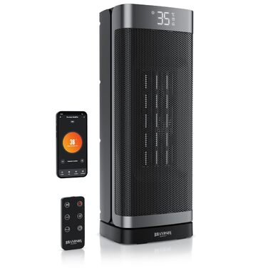 Обігрівач з WiFi-вентилятором - Дистанційне керування - Лауреат нагород - 2000 Вт - Енергозберігаючий, тихий еко-режим - Керування WiFi через додаток - Коливання - Підходить для ванної кімнати, вітальні, офісу, дитячої кімнати B з WiFi