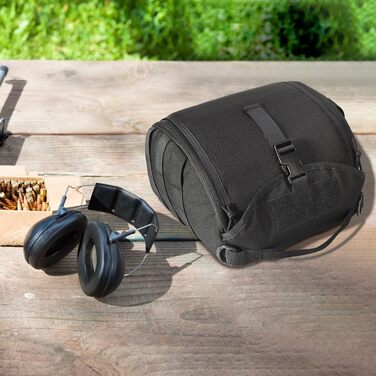 Тактична сумка для шолома, легка сумка для шолома, стійка до подряпин, сумка для шолома, м&39яка сумка для зберігання страйкбольного шолома, сумка-сумка для шолома MOLLE Clamshell для спорту, полювання, хакі