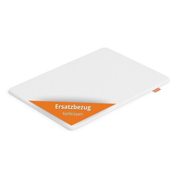 Змінний чохол для клиноподібної подушки 45x90x15 см, рефлюксна подушка для ліжка та дивана, клиноподібна подушка для дорослих, підставка для ліжка, можна прати при температурі до 60 градусів, стандарт Oeko-Tex 100, зроблено в ЄС, змінний чохол 45 x 90 см