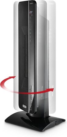 Керамічний тепловентилятор De'Longhi TCH8993ER.BC, керамічний тепловентилятор з 3 рівнями обігріву для приміщень до 70м, безшумна