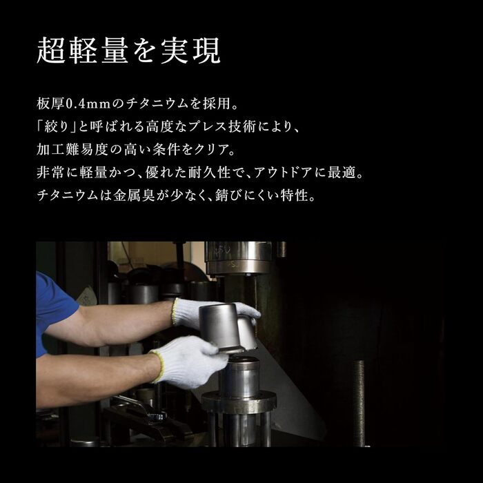 Настінний стаканчик Snow Peak Titanium 600 Titanium (1 упаковка)