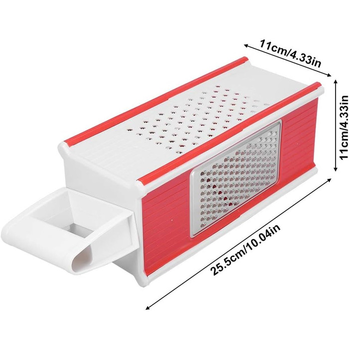 Кухонна терка HOLABONITA, Терка для кухонної коробки Терка для овочів Багатофункціональна терка ABS Лезо з нержавіючої сталі для побутових кухонь Кухонна терка Подрібнювачі