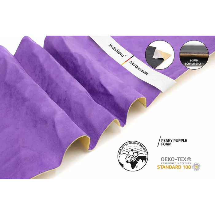 Клей для тканини indivitara термостійкий до 110C (25см х 150см, Premium Foam Peaky Purple)