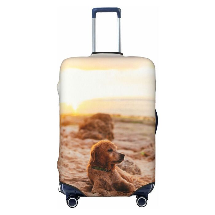 Чохол для валізи BAFAFA з принтом, захисний чохол для багажу, еластичний захист від подряпин та пилу, чорний, розмір 95