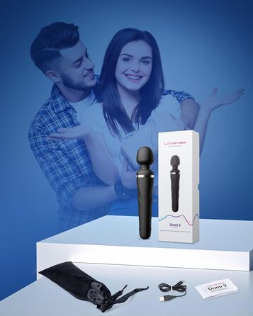 Вібратори-масажери LOVENSE Domi 2 з додатком, масажна паличка Bluetooth з дистанційним керуванням, необмежена кількість користувацьких рівнів вібрації та візерунків