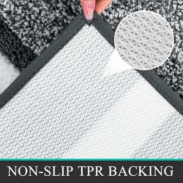 Ультра товстий килимок для ванної Набір килимків для ванної 3 шт. м'який килимок для душу з високим ворсом Килимок для ванної Кили