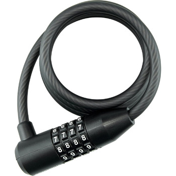 Замки Kryptoflex для дорослих, чорні, комбо 150 см 1,5 м