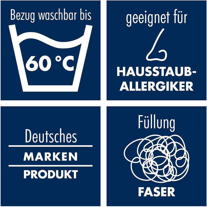 Дитяча подушка Irisette Bambino - Зроблено в Німеччині - Подушка з чохлом з чистої бавовни, 40 x 60 см, текстиль перевірений на вм