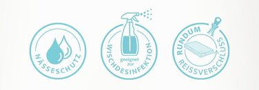 Наматрацник (90x200x20 см), що протирається, сумісний з дезінфікуючими засобами, наволочка, нетримання сечі, захисний чохол для матраца, догляд, нетримання сечі, захисна підкладка (90x200)