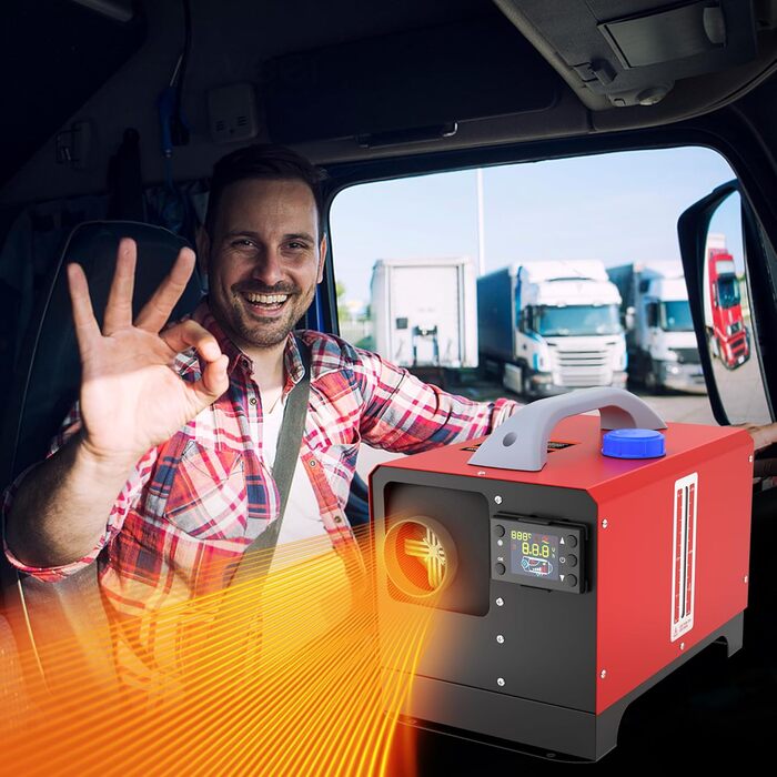 Дизельний паркувальний обігрівач потужністю 8 кВт, повітряний дизельний обігрівач 12 В з дистанційним керуванням, комплект повітряного дизельного обігрівача з РК-монітором та глушником, обігрівачі для будинків на колесах, автомобілів, вантажівок, будинків