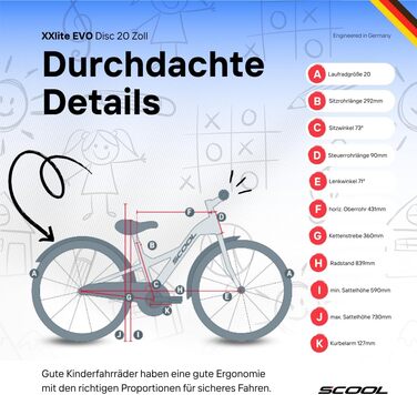 Дитячий гірський велосипед S&39Cool XXlite EVO 20R 7S (20 футів, сірий/помаранчевий)