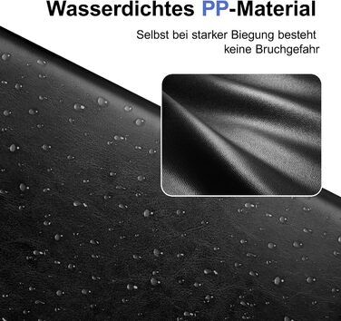 Папка для документів NEWYES формату A4 з 30 прозорими обкладинками водовідштовхувальна папка для презентацій зі штучної шкіри, ідеально підходить для офісу, ділових поїздок та як подарунок для чоловіків чорна