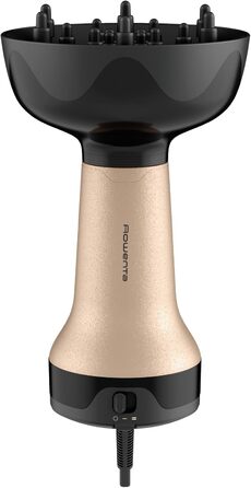 Дифузор для волосся Rowenta Curl Harmony 3-в-1 для кучерявого волосся, ергономічний дизайн, 3 насадки та сумка для зберігання CV7D30E0