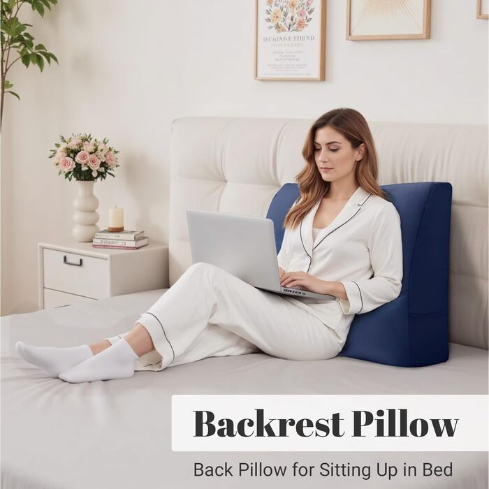 Подушка для дивана 601350 см М&39яка подушка для спинки зі знімним чохлом Зручні подушки для дивана та кушетки Декоративна подушка для спинки вітальні, синя, 601350 см