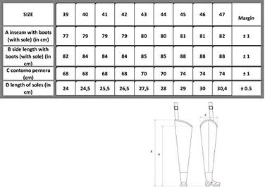 Чоботи для ходьби з натуральної гуми, штани для ходьби з натуральної гуми, штани для риболовлі, штани для ставка 45 - 29 см чорні