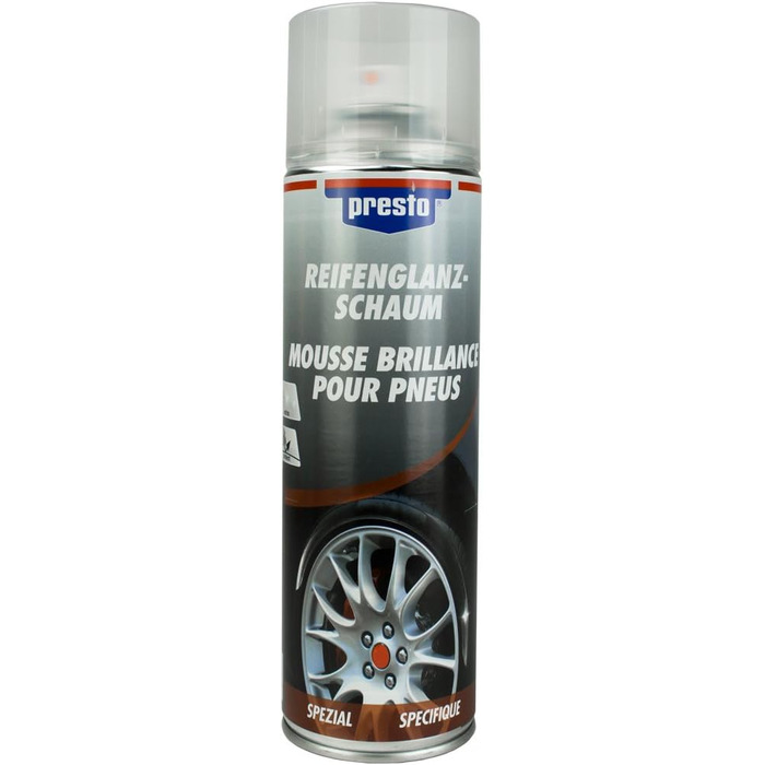 Мл 157189, 8 шт., TIRE GLOSS FOAM Tire Gloss Foam Cleaner Care 500