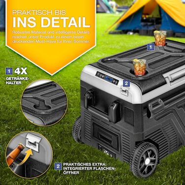 Компресорна холодильна камера електрична 40-60 літрів Морозильна камера електрична WIFI-APP управління 12/24 V 230V Холодильник до