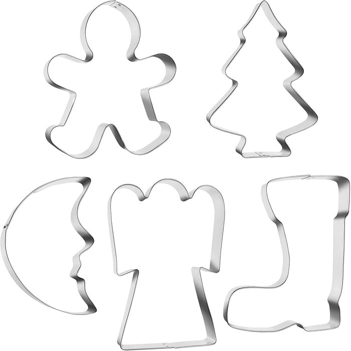 Набір різдвяних формочок для печива 5 шт Grizzly