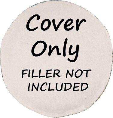 Кругла підлогова подушка Mandala Life ART XXL з помпонами, бежева, великий пуф/табурет, подушка для сидіння в стилі бохо, розкішна з художнім декором кімнати, плюшева, 100 бавовна, без наповнювача, 60x20 см, чохол для подушки 60x20 см, бежевий