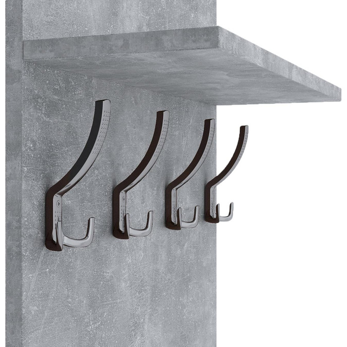 Шафа-купе настінна з полицею Шафа-купе ПВХ Maxi Ваніль 90см х 60см 90см х 60см бетон/блок.