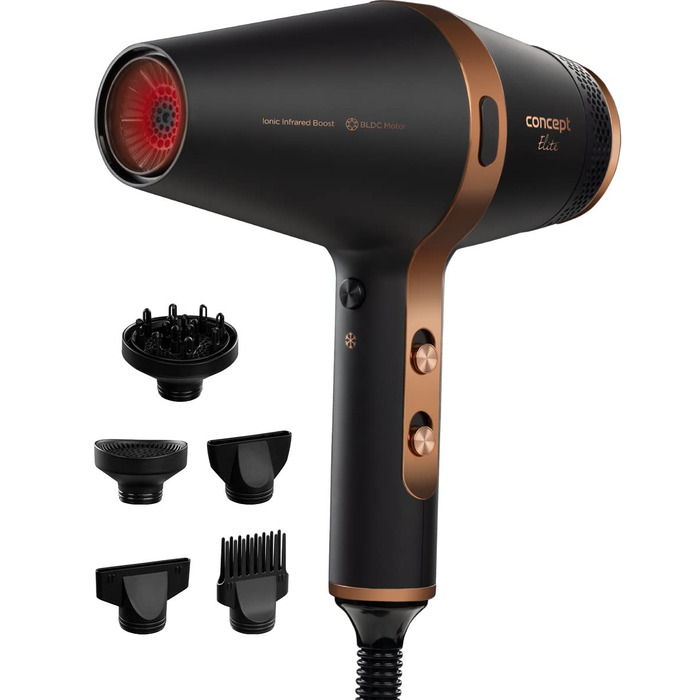 Фен CONCEPT VV6030 Elite з іонізацією та інфрачервоним підсиленням