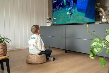 Декоративний пуф-табурет подушка для сидіння в стилі татамі, плетена з джуту пуф у стилі бохо круглий табурет 40 см x 15 см, натуральний колір