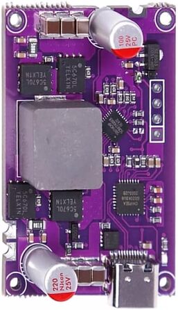 Модуль швидкої зарядки PD, високопродуктивний двосторонній модуль швидкої зарядки PD потужністю 120 Вт, двосторонній понижувальний підсилювач для зарядного пристрою для літієвих акумуляторів 4s 12V-16.8V