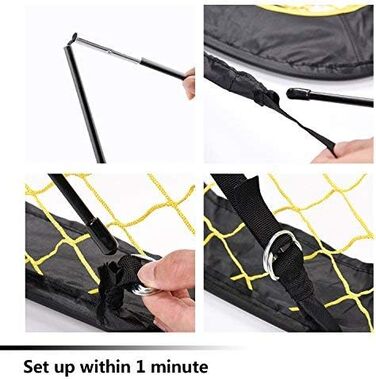 Дитячі футбольні ворота PodiuMax для саду, складні футбольні ворота 2 в 1, настінний тренажер для використання в приміщенні/на вулиці, тренажер для футбольних воріт з сумкою для перенесення, 120 * 80 * 80 см