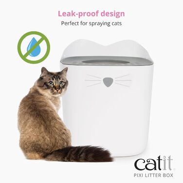 Котячий туалет Catit Pixi, сірий