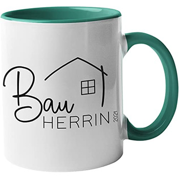 Кухоль для будівельників будинків 2025, домовласник, церемонія завершення будівництва, заселення, будівельний майданчик, подарунок на день народження, будинок мрії, будівництво будинку, новий дім, ідея подарунка, подарунок для жінок (жіночий мотив 3, бірю