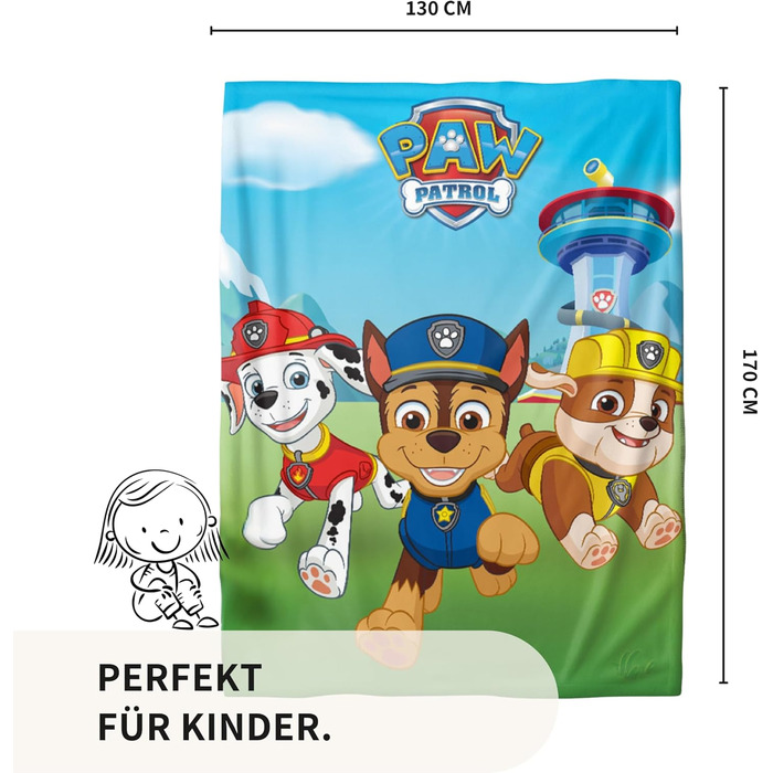 Дитяча ковдра Щенячий патруль, ніжна та м&39яка, 130x170 см Флісова ковдра для дівчаток та хлопчиків Затишна ковдра Подарунок для 3-річних дітей