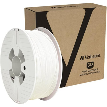 Друк Verbatim ABS filament, 1,75 мм, 1 кг, високоефективний акрилонітрилбутадієнстирол для екструзії матеріалів, для 3D-принтерів і 3D-ручок, нитка 3D-принтера з ABS, біла, 3D-