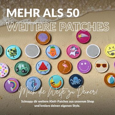 Дитячий рятувальний жилет NOARD Засіб для плавання з більш ніж 40 нашивками для персоналізації Доступний у різних дизайнах та розмірах 1530 кг 26 років Сертифіковано EN 13138-12021 для безпечного навчання плаванню M Просто зелений