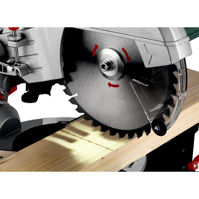 Торцювальна пила Metabo KGS 305 M - 613305000 - з лінією Precision Cut Line, пиляльним диском 305 мм і функцією протягування - довжина кабелю 2 м