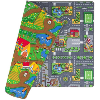 Килим Pergamon Street Килим двосторонній дитячий ігровий килимок для дитячої кімнати та ігрової кімнати 100х165 см Duoplay