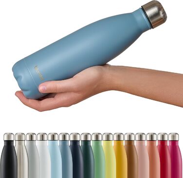 Пляшка для пиття Blumtal з нержавіючої сталі Charles - Термос пляшка 500 мл - Термопляшка для пиття без BPA Cold&Warm - герметична