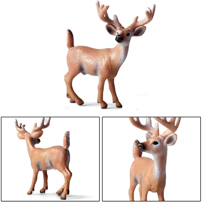 Набір фігурок тварин Frgasgds, 6 шт., колекція оленів