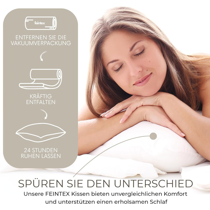 Комплект із 2 подушок (50x80 см) - Гіпоалергенні, декоративні подушки, що можна прати, подушки для дивана, подушки для сну - Подушки для ліжка та дивана - Оптимальний комфорт сну для дому 50 см x 80 см, комплект із 2 предметів