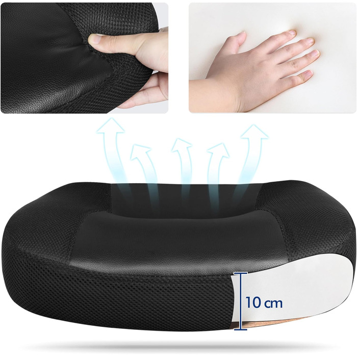 Офісний стілець Yaheetech, ергономічний стілець для роботи з високою спинкою, обертовий стілець, регульована висота з м&39яким сидінням, вантажопідйомність до 135 кг, сітка, чорний