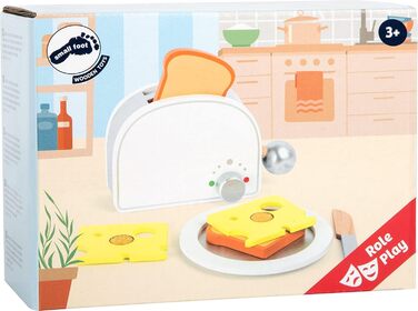 Маленький набір для сніданку &quotдитяча кухня&quot з дерева, в тому числі тостер з важільною функцією, для дітей від 3 років, 105
