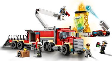Конструктор LEGO 60282 City Mobile Fire Operations Center, іграшка пожежна машина