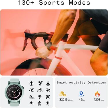 Розумний годинник 1.43&quot AMOLED, 13 днів автономної роботи, подвійний GPS, Bluetooth-дзвінки з шумопоглинанням AI, відстеження серцевого ритму та сну Темно-сірий, 3 Pro